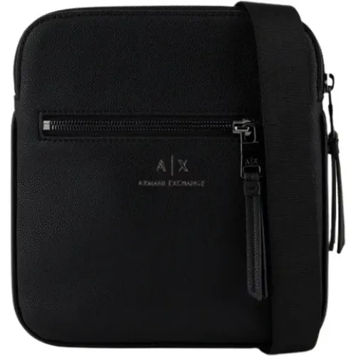 Bag - Men`s Flat Crossbody Messenger Bag , male, Sizes: ONE SIZE - Armani Exchange - Modalova