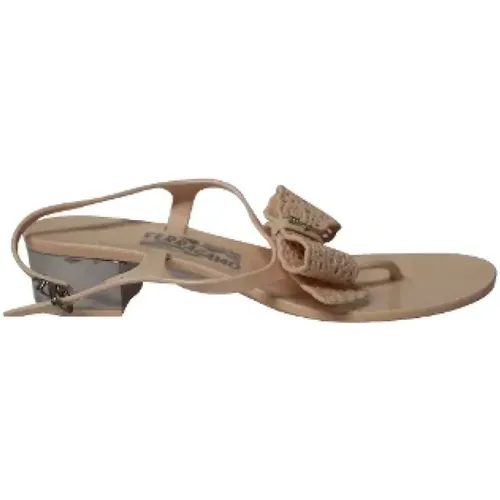 Pre-owned Sandals, female, , Size: 7 US Pre-owned Rubber sandals - Salvatore Ferragamo Pre-owned - Modalova