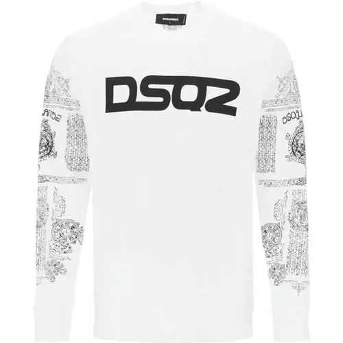 Long Sleeve Tops, male, , Size: M Long Sleeve T-Shirt - Dsquared2 - Modalova