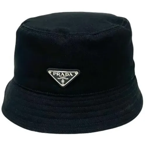 Pre-owned Accessories, male, , Size: ONE SIZE Pre-owned Cotton hats - Prada Vintage - Modalova