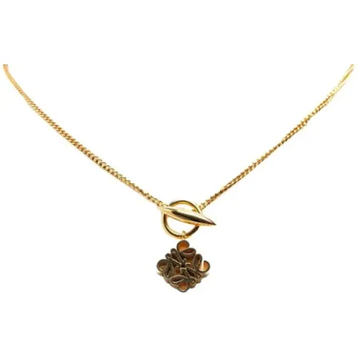 Pre-owned Jewellery, female, , Size: ONE SIZE Pre-owned Metal necklaces - Loewe Pre-owned - Modalova