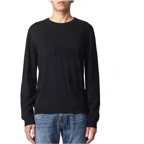 Logo Lettering Sweater , male, Sizes: XL - Armani Exchange - Modalova