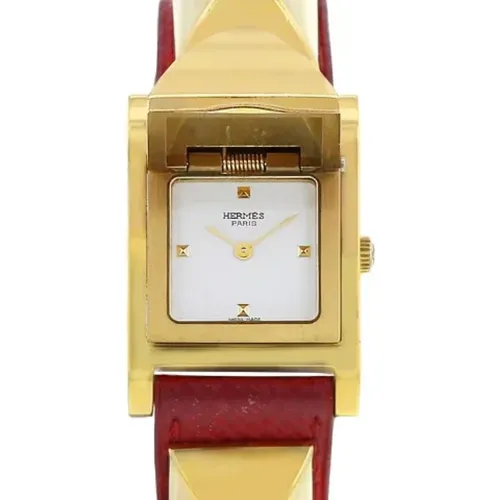 Pre-owned Watches, female, , Size: ONE SIZE Pre-owned Leather watches - Hermès Vintage - Modalova