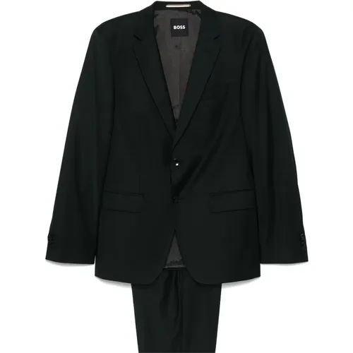 Blended wool suit, slim fit, stylish , male, Sizes: 2XL - Hugo Boss - Modalova