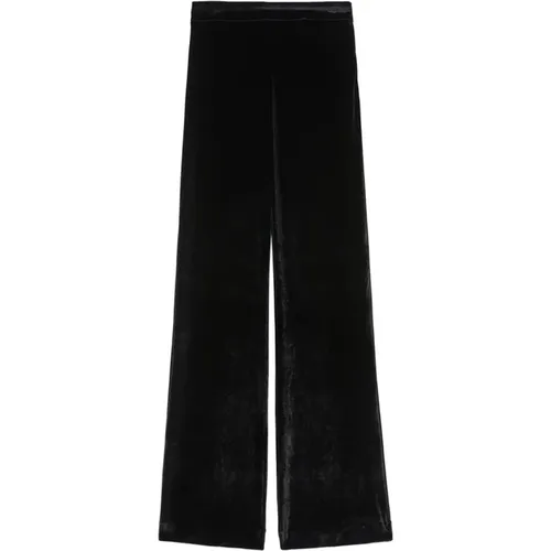 Velvet High-Waisted Trousers , female, Sizes: XS, S - Jil Sander - Modalova