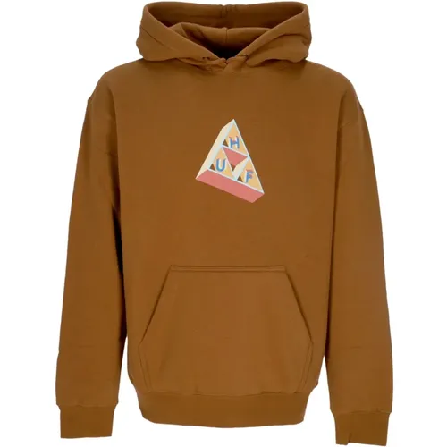 Hoodies, male, , Size: M Triple Triangle Print Hoodie - HUF - Modalova