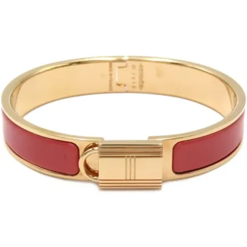 Pre-owned Gold bracelets , female, Sizes: ONE SIZE - Hermès Vintage - Modalova