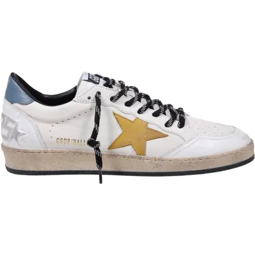 Sneakers, male, , Size: 11 US Leather Ball Star Sneakers - Golden Goose - Modalova