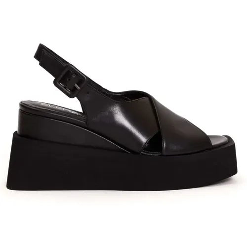 Women`s Shoes Wedges Nero Aw22 , female, Sizes: 2 UK, 4 UK, 5 UK - Elena Iachi - Modalova