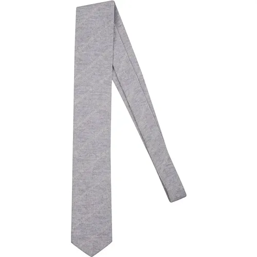 Ties, male, , Size: ONE SIZE Regimental Wool Tie - Eleventy - Modalova