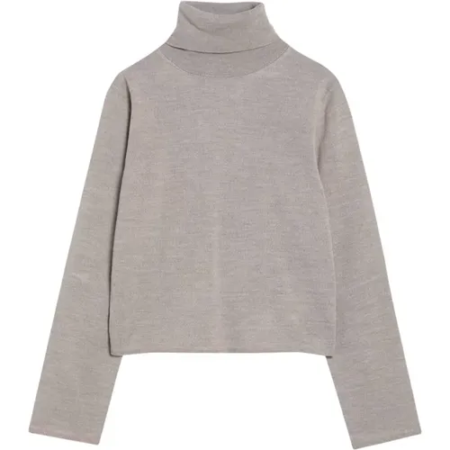 Turtlenecks, female, , Size: L Wool Blend Sweater - MM6 Maison Margiela - Modalova