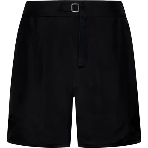 Schwarze Shorts mit elastischem Bund , Herren, Größe: M - Jil Sander - Modalova