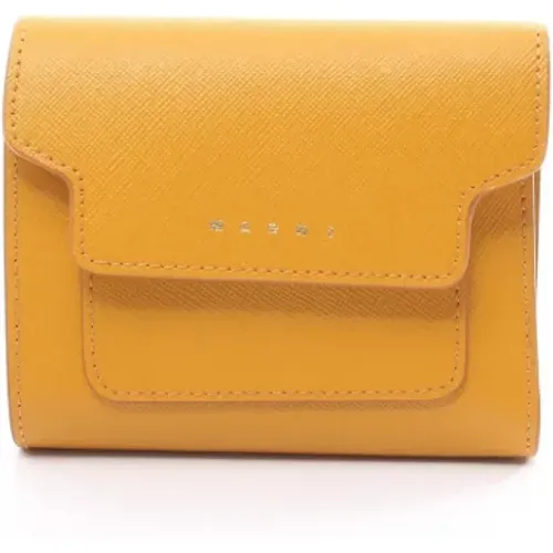 Pre-owned Wallets, female, , Size: ONE SIZE Pre-owned Leather wallets - Marni Pre-owned - Modalova