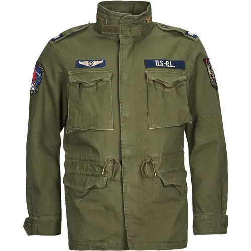 Polo M65 Combat Lined Jacket Olive , male, Sizes: L, S - Ralph Lauren - Modalova