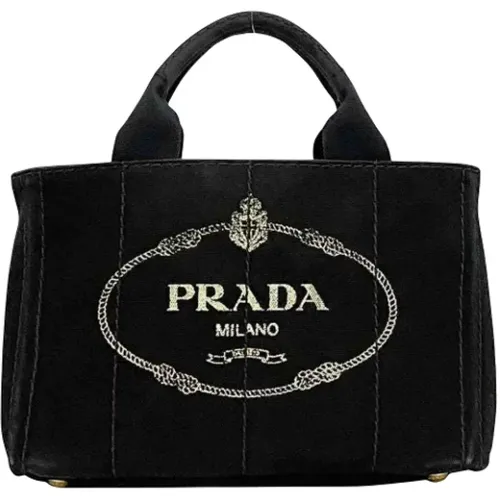 Pre-owned Tote Bags, female, , Size: ONE SIZE Pre-owned Canvas prada-bags - Prada Vintage - Modalova