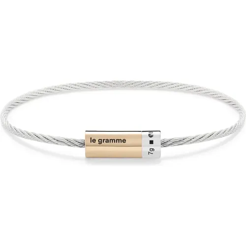 Bracelets, unisex, , Size: XS Cable Bracelet - Le Gramme - Modalova