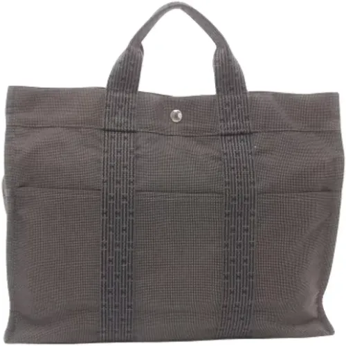 Pre-owned Tote Bags, unisex, , Size: ONE SIZE Pre-owned Canvas handbags - Hermès Vintage - Modalova