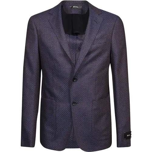 Formal Batavia Jacket , male, Sizes: L - Z Zegna - Modalova