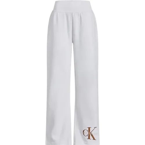 Heavy Cotton Sweatpants , female, Sizes: XS, L, M, S - Calvin Klein Jeans - Modalova