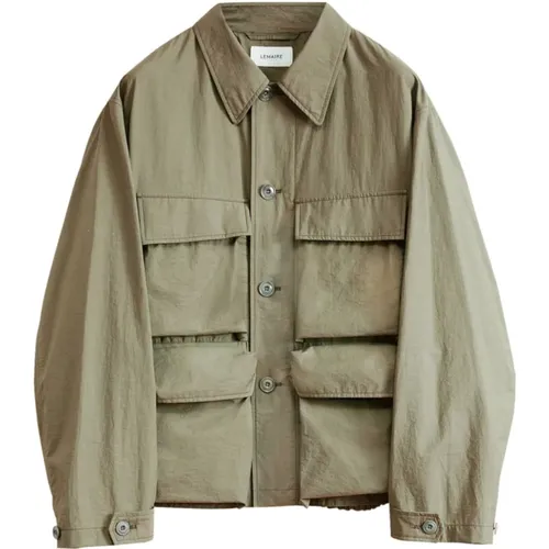 Light Field Jacket Dusty Khaki , male, Sizes: XL, M - Lemaire - Modalova