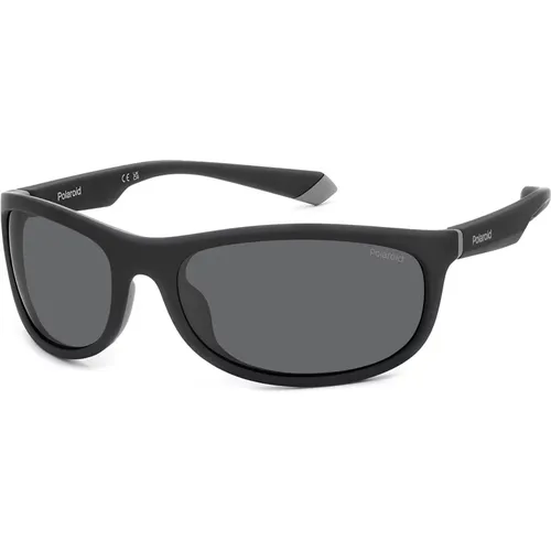 Matte Grey Sunglasses , unisex, Sizes: 64 MM - Polaroid - Modalova