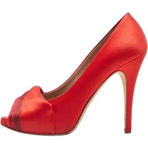 Pre-owned Satin heels , female, Sizes: 6 UK - Valentino Vintage - Modalova