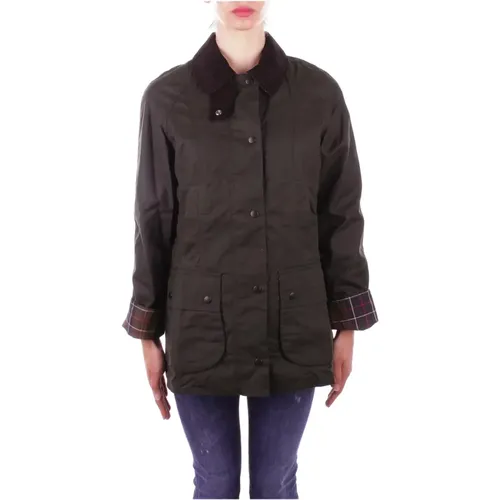 Stilvoller Mantel mit Reißverschluss und Taschen , Damen, Größe: XL - Barbour - Modalova