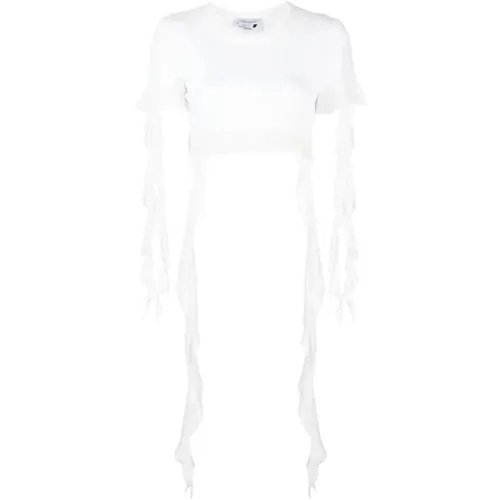 Rüschen T-Shirts , Damen, Größe: S - Blumarine - Modalova