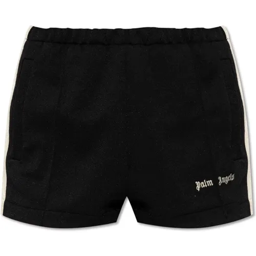 Shorts mit Logo , Damen, Größe: M - Palm Angels - Modalova