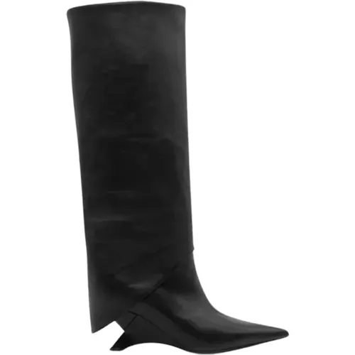 Leather High Boots , female, Sizes: 4 1/2 UK, 4 UK - Vic Matié - Modalova