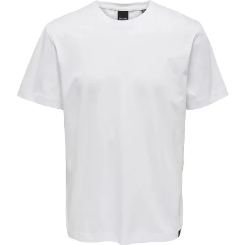 T-Shirts,Lässiges Baumwoll T-Shirt,Casual T-Shirt - Only & Sons - Modalova
