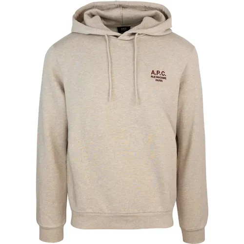 Bio-Baumwollkapuzenpullover mit verstellbaren Kordeln , Herren, Größe: M - A.P.C. - Modalova