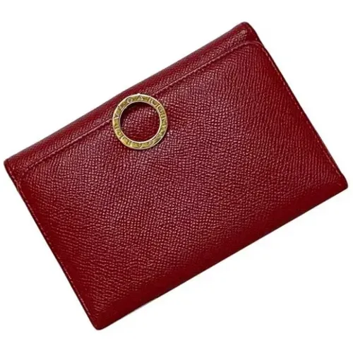 Pre-owned Wallets, female, , Size: ONE SIZE Pre-owned Leather wallets - Bvlgari Vintage - Modalova