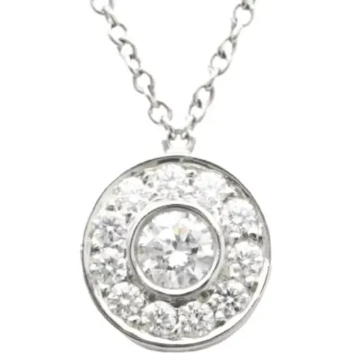 Pre-owned Jewellery, female, , Size: ONE SIZE Pre-owned Platinum necklaces - Tiffany & Co. Pre-owned - Modalova