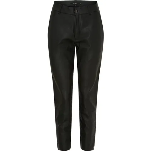 Leather Leggings with Gunmetal Accents , female, Sizes: L, M, S, XS, 2XL, XL, 3XL - Btfcph - Modalova