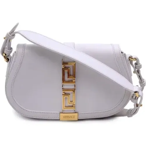 Pre-owned Cross Body Bags, female, , Size: ONE SIZE Pre-owned Leather shoulder-bags - Versace Pre-owned - Modalova