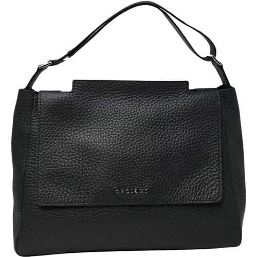 Soft Leather Shoulder Bag with Strap , female, Sizes: ONE SIZE - Orciani - Modalova