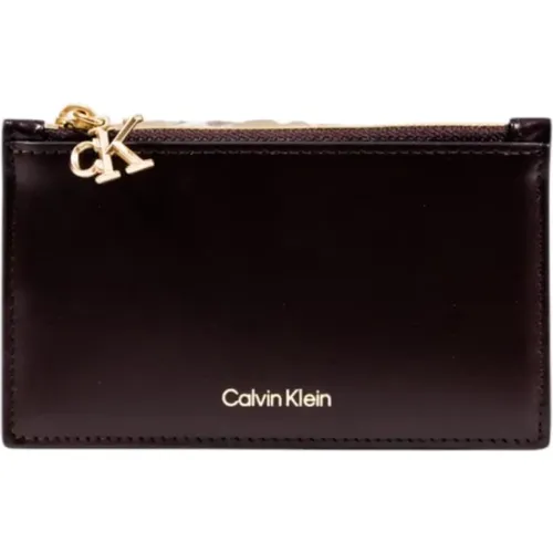 Wallets & Cardholders, female, , Size: ONE SIZE Zip Wallet with Multiple Pockets - Calvin Klein - Modalova