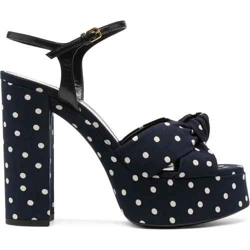 Polka Dot Sandals , female, Sizes: 6 UK - Saint Laurent - Modalova