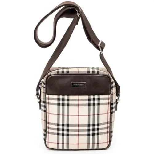 Pre-owned Cross Body Bags, female, , Size: ONE SIZE Pre-owned Canvas shoulder-bags - Burberry Vintage - Modalova