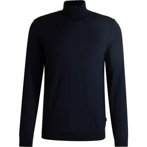 Slim Fit Wool Turtleneck Sweater , male, Sizes: 2XL, XL - Hugo Boss - Modalova