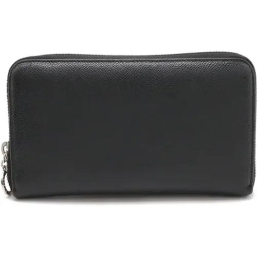 Pre-owned Wallets, female, , Size: ONE SIZE Pre-owned Leather wallets - Bvlgari Vintage - Modalova