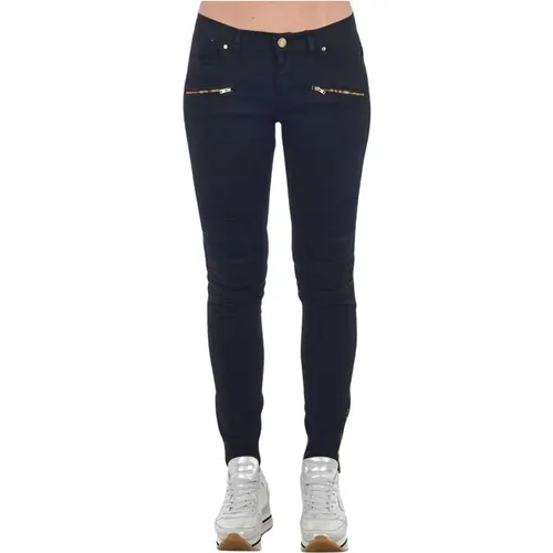 Biker Stretch Denim Jeans , Damen, Größe: S - Frankie Morello - Modalova