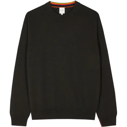 Cashmere Knitwear, male, , Size: XL Cashmere Crew Neck Sweater - Paul Smith - Modalova