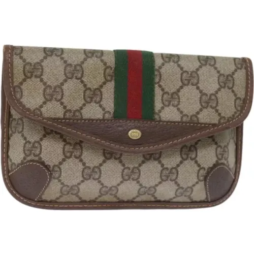 Pre-owned Clutches, female, , Size: ONE SIZE Pre-owned Leather pouches - Gucci Vintage - Modalova