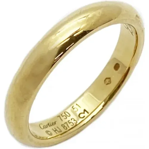 Pre-owned Gold rings , female, Sizes: ONE SIZE - Cartier Vintage - Modalova