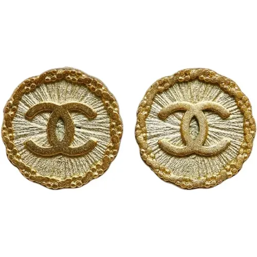 Pre-owned Metal earrings , female, Sizes: ONE SIZE - Chanel Vintage - Modalova