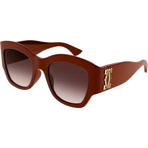 Sunglasses CT0304SLarge , female, Sizes: 52 MM - Cartier - Modalova