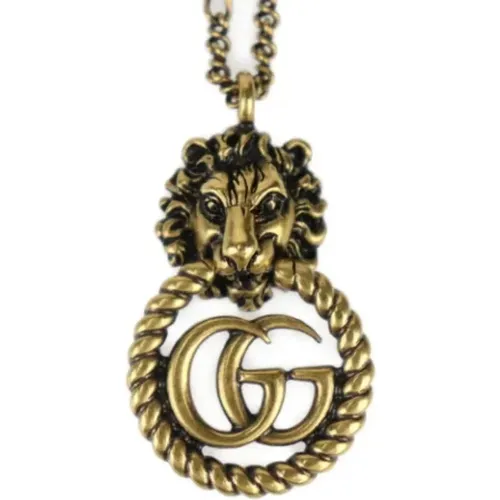 Pre-owned Metal necklaces , female, Sizes: ONE SIZE - Gucci Vintage - Modalova