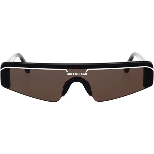 Ski-inspired Sunglasses with Mirrored Lenses , unisex, Sizes: ONE SIZE - Balenciaga - Modalova